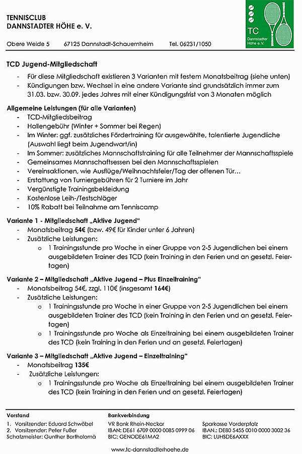 Tc Dannstadterhohe Mitgliedschaft